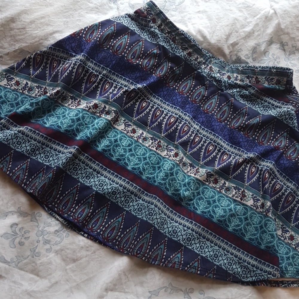 PACSUN Paisley A-line Skirt